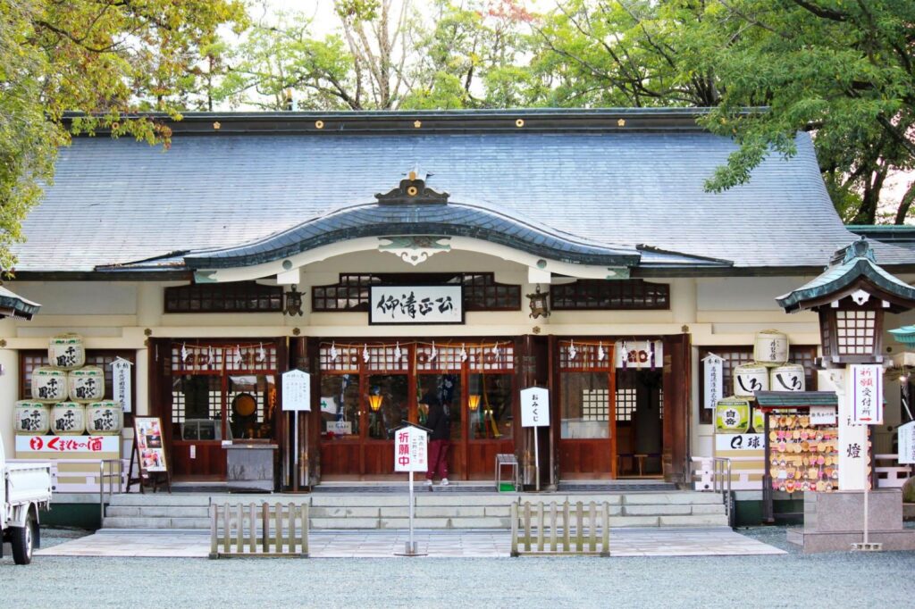 The worship hall of Kato Shrine