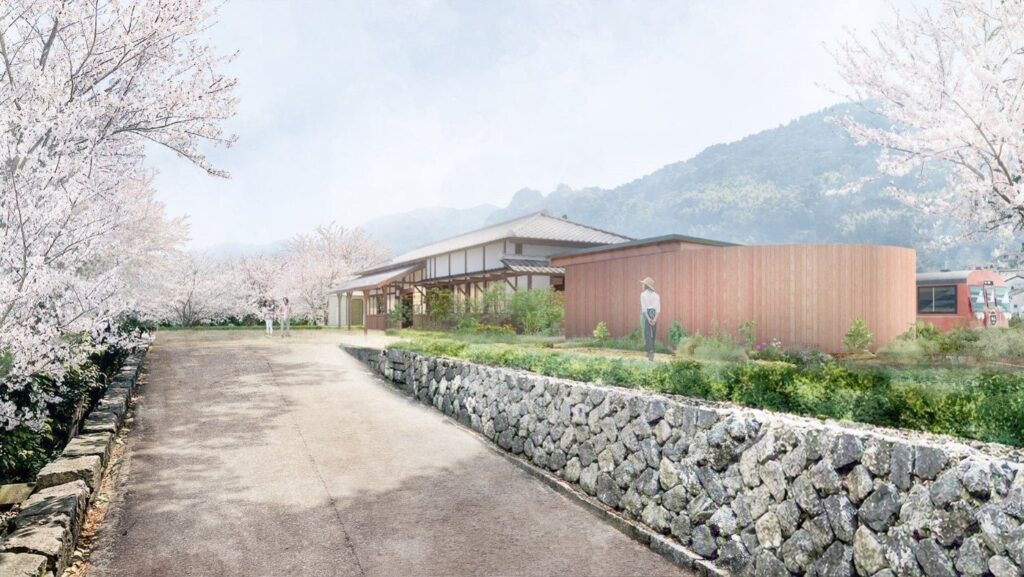大分の秋2026。くじゅう花公園夜間開園、2027年開業の宿3つ BEPPU 1911の外観(イメージ)