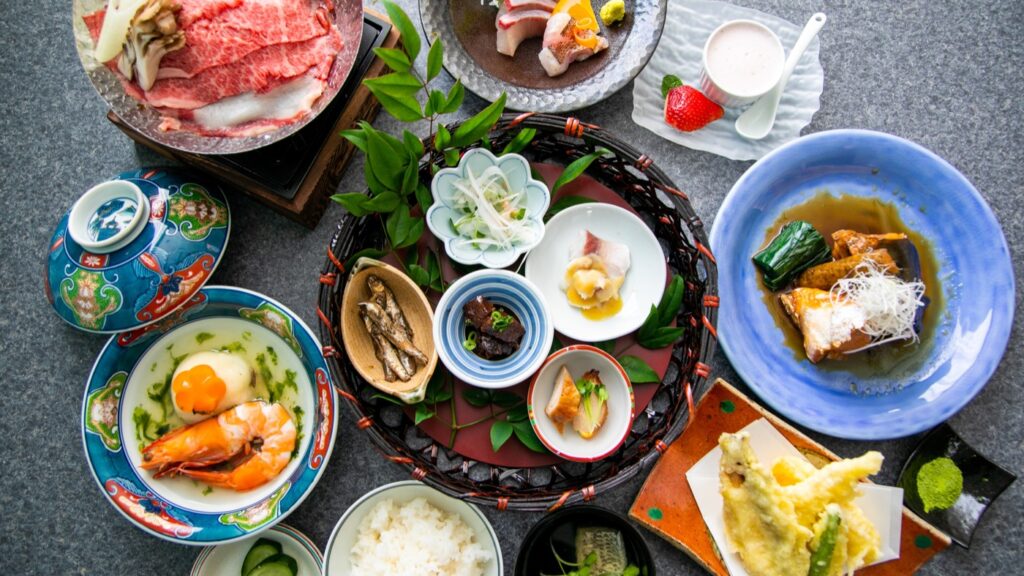 長崎の立ち寄り湯15施設。雲仙・小浜・島原の料金と受付時間 たちばな会席(夕食)