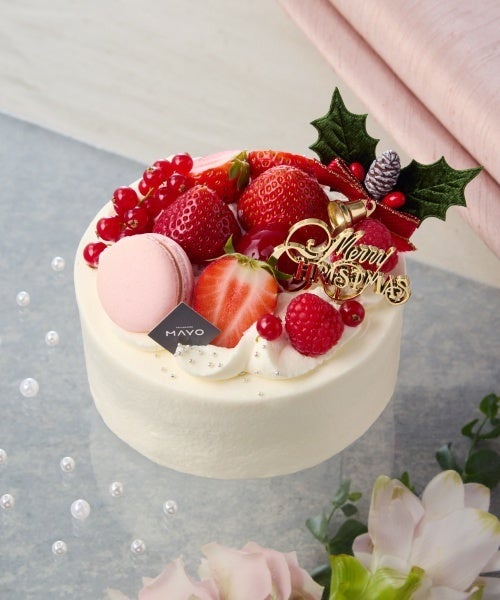 東京のクリスマスケーキ予約2026。三越・東急・ホテル6か所の受付日 パティシエール マヨ「できたてクリスマスショートケーキ」