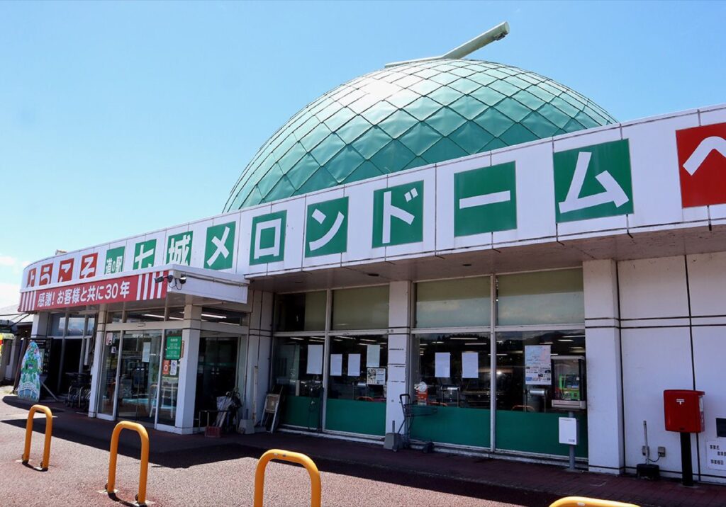 熊本県の道の駅20駅。営業時間・休みと温泉のある駅を比べる メロンドームの外観