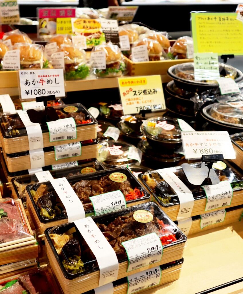 熊本県の道の駅20駅。営業時間・休みと温泉のある駅を比べる 弁当の売場